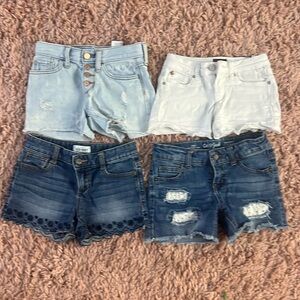 Girls Jean shorts size 8- Old Navy & Hudson